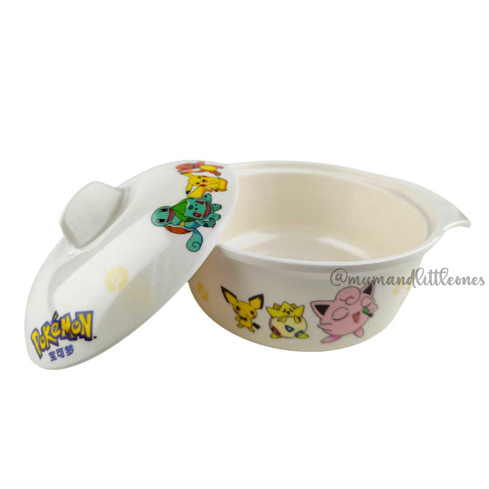 Pokemon Melamine Feeding Bowl Set