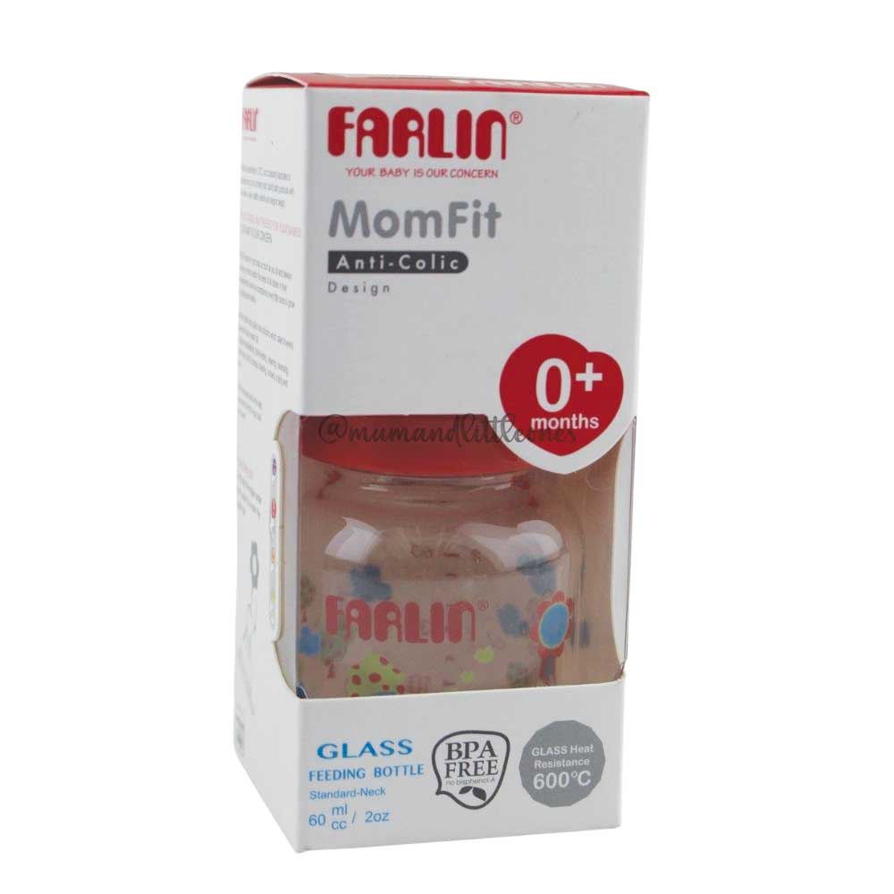 Farlin MomFit Anti Glass Feeding Bottle 0m+ 60ml