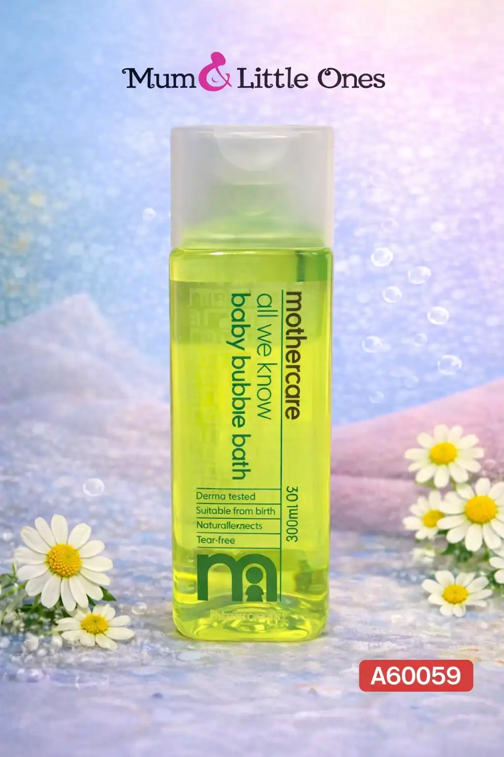 Mothercare All We Know Baby Bubble Bath 300ml – Tear Free & Natural