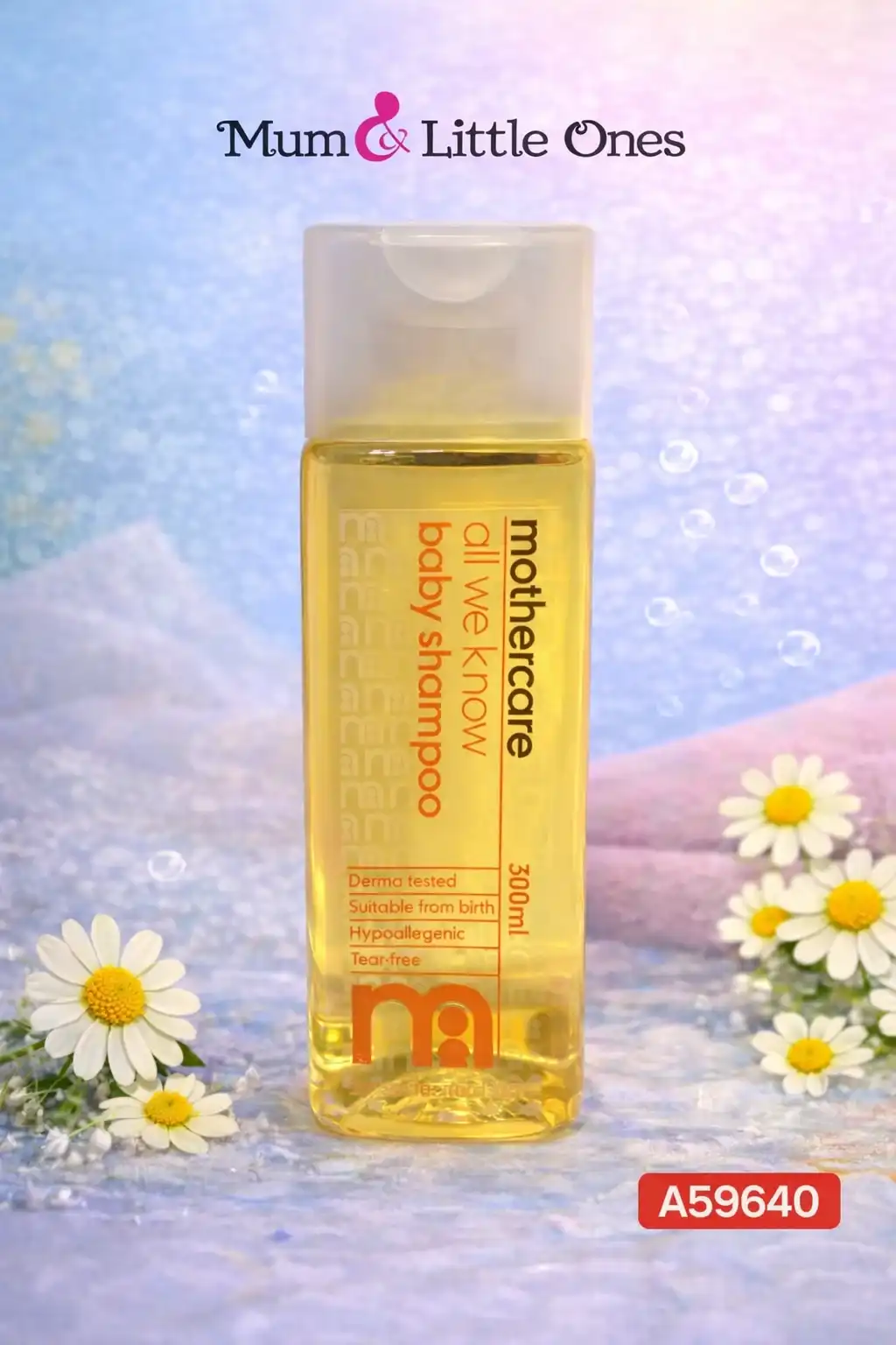 Mothercare All We Know Baby Shampoo 300ml – Tear-Free & Hypoallergenic