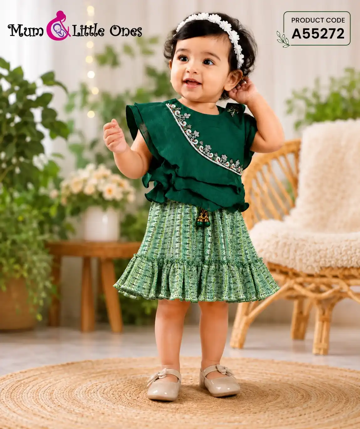 Emerald Bloom Dress-A55272